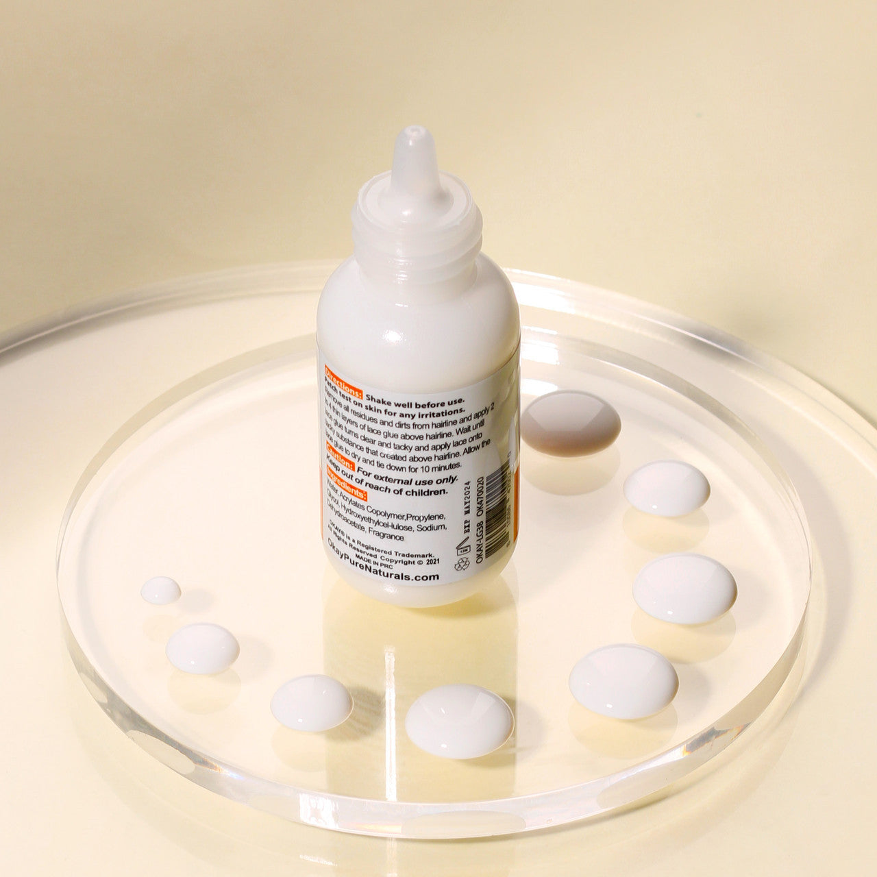 OKAY Lace Wig Glue 1.34oz – Extra Strong, Waterproof & Invisible Hold