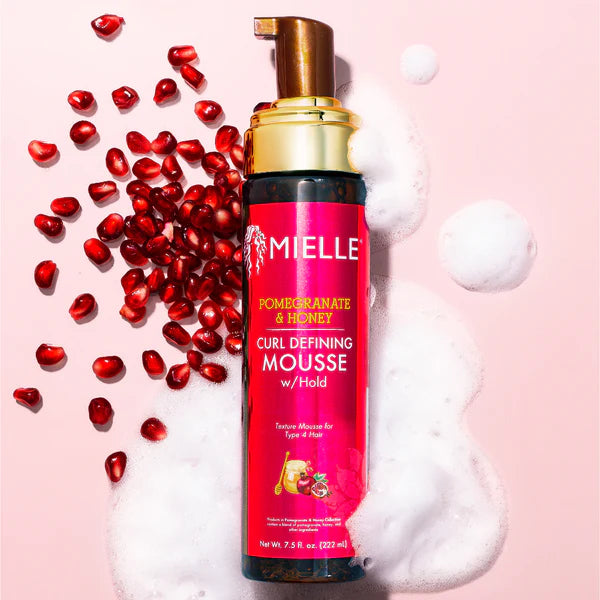 Mielle Pomegranate & Honey Curl Defining Mousse for Type 4 Hair, 7.5 fl oz