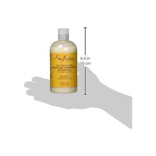 SheaMoisture Raw Shea Butter Deep Moisturizing Shampoo – For Dry, Damaged, or Transitioning Hair, 13 oz