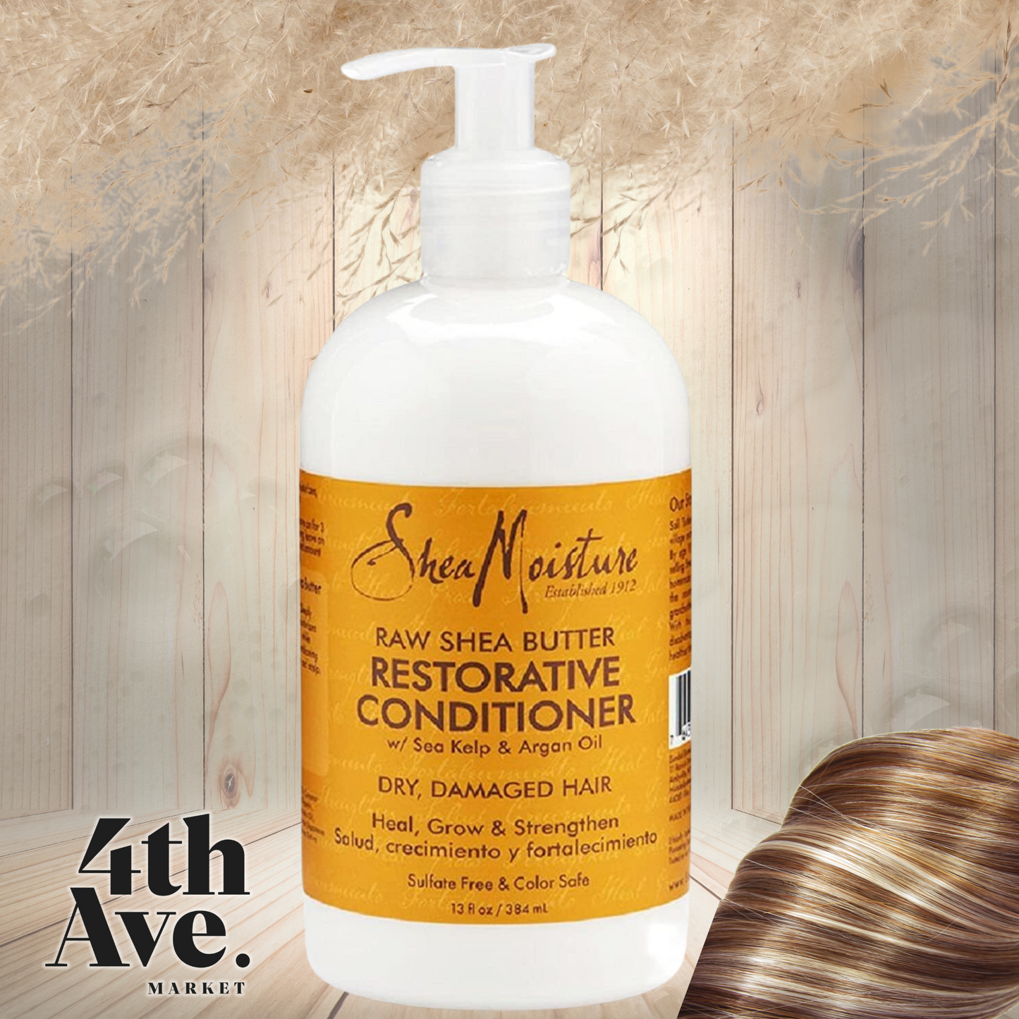SheaMoisture Raw Shea Butter Restorative Conditioner – Moisturize, Detangle, and Restore, 13 oz
