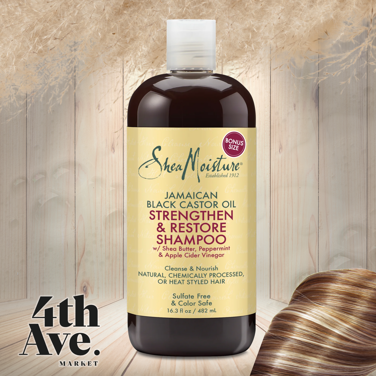 SheaMoisture Jamaican Black Castor Oil Strengthen & Restore Shampoo - 16.3 oz