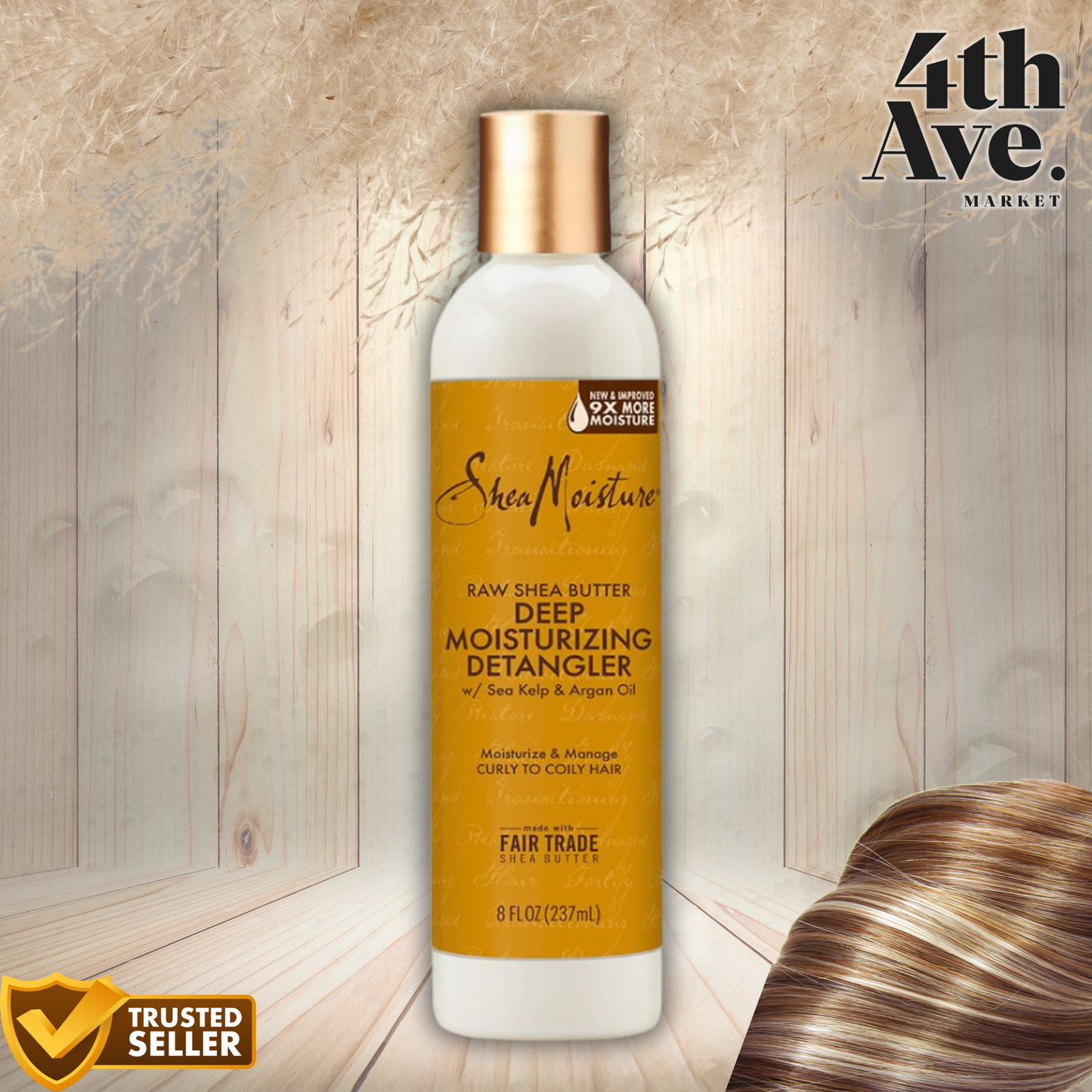 SheaMoisture Raw Shea Butter Deep Moisturizing Detangler, 8 oz