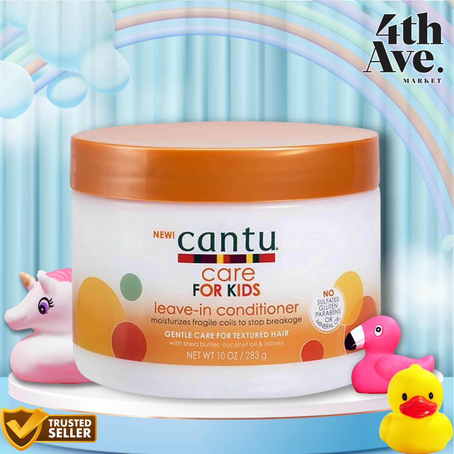Cantu Care for Kids Leave-In Conditioner with Shea Butter, 10 oz