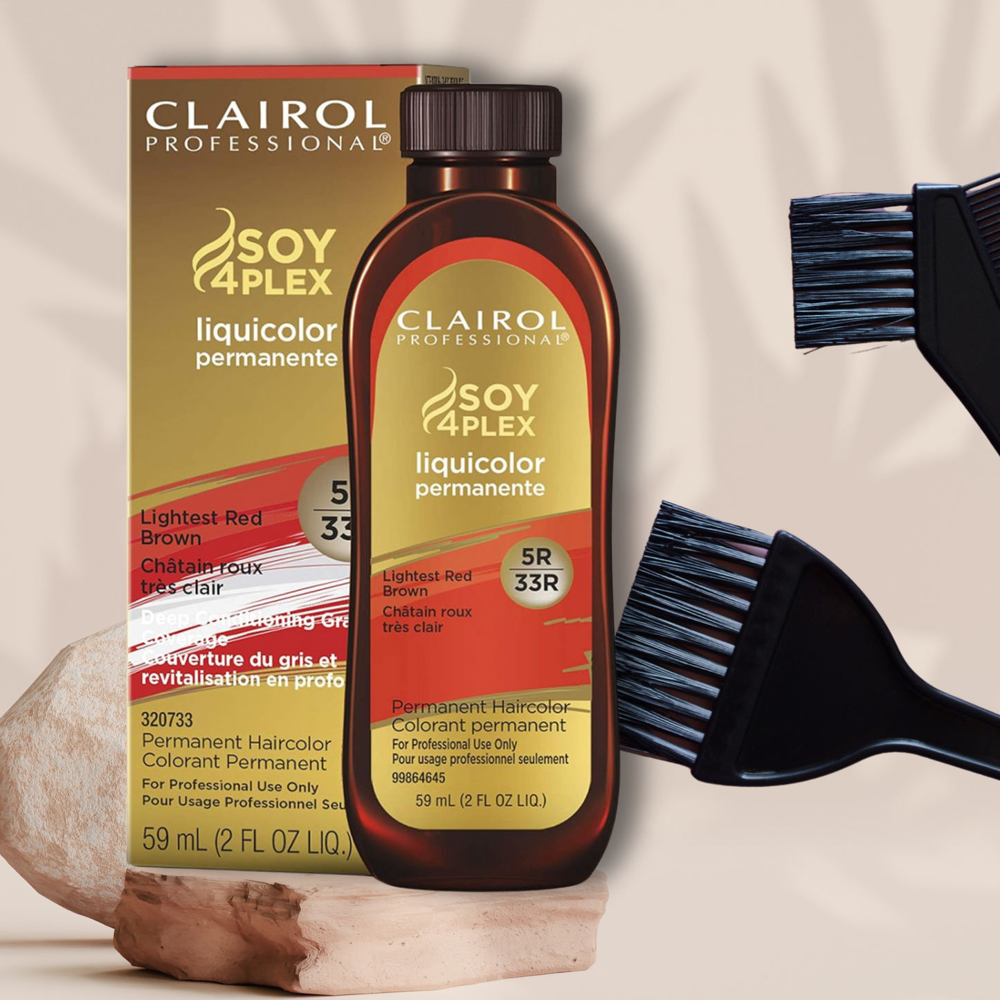 6 Pack Clairol Professional Liquicolor 5R/33R Lightest Red Brown, 2 Oz