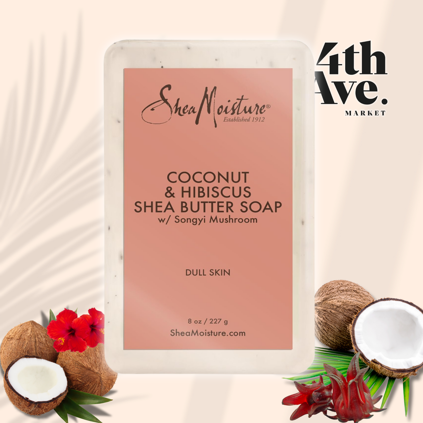 SheaMoisture Coconut & Hibiscus Shea Butter Soap – 8 oz