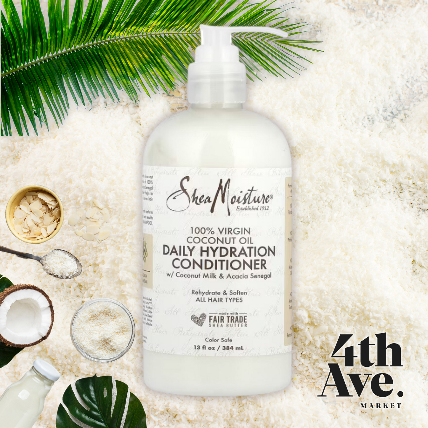 SheaMoisture 100% Virgin Coconut Oil Daily Hydration Conditioner – 13 fl oz