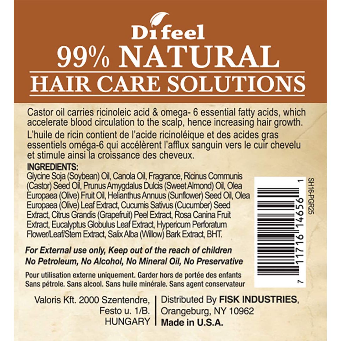Difeel 99% Natural Hair Care Solutions, Pro-Growth, 2.5 Oz
