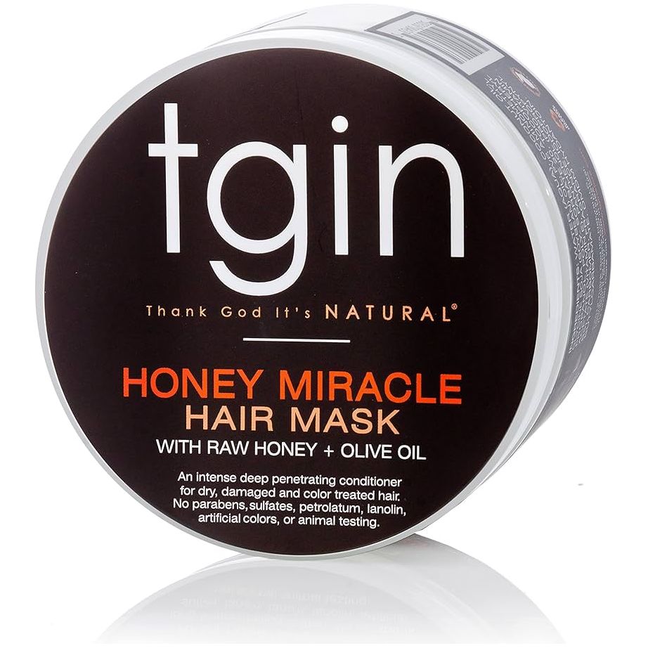 Tgin Honey Miracle Hair Mask Deep Conditioner With Raw Honey & Olive Oil For Natural Hair 12 Oz