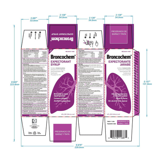 Broncochem Ii Expectorant Syrup Regular 4Oz #11687