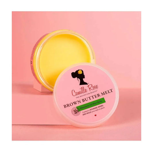 Camille Rose Kids Brown Butter Melt Hair Balm with Mandarin Oil, Soothes Scalp & Promotes Healthy Growth, 4 oz