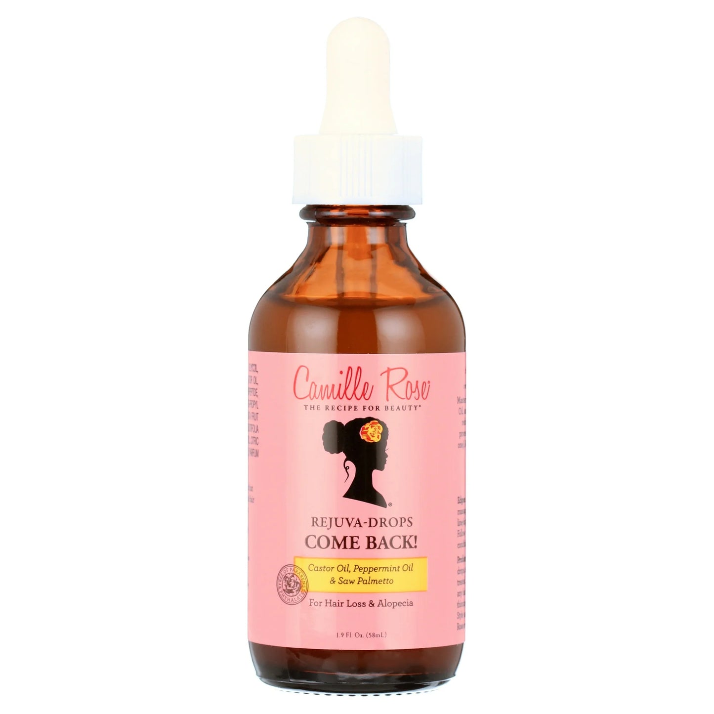 Camille Rose Rejuva Drops "Come Back" | Hair Nourishing Serum with Biotin & Castor Oil | 1.9 oz