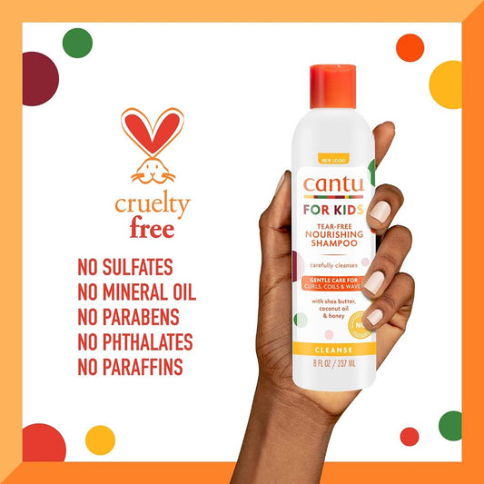 Cantu Care For Kids Nourishing Shampoo, 8 oz (Tear-Free)