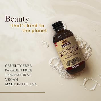 OKAY Pure Naturals Dark Black Jamaican Castor Oil