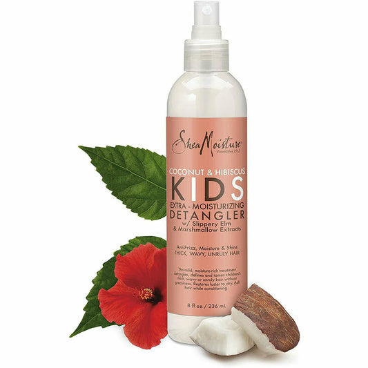 SheaMoisture Kids Extra-Moisturizing Detangler, Coconut & Hibiscus – 8 fl oz
