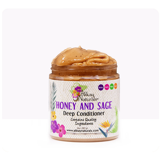 Alikay Naturals Honey And Sage Deep Conditioner, 8 Ounce