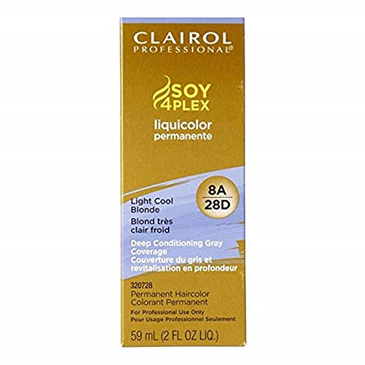 6pcs Clairol Professional Liquicolor 8A/28D Light Cool Blonde, 2 Oz