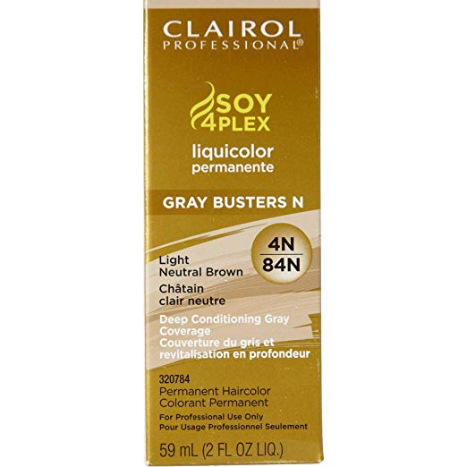 Clairol Professional Liquicolor 4N/84N Light Neutral Brown, 2 Oz (6-Pack)