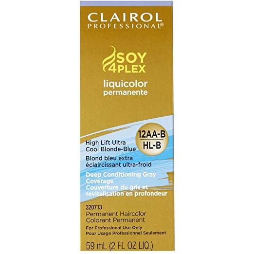 Clairol Professional 12Aa-Bv/Hl-B High Lift Ultra Cool Blonde Blue, 2 Oz (6 Pack)