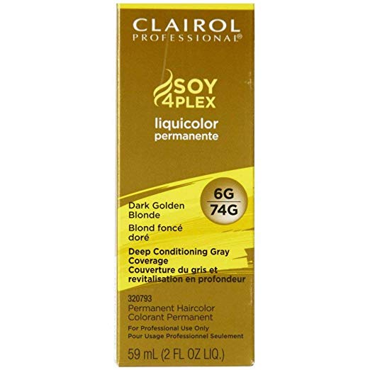 6-Pack Clairol Professional Liquicolor 6G/74G Dark Golden Blonde, 2 Oz