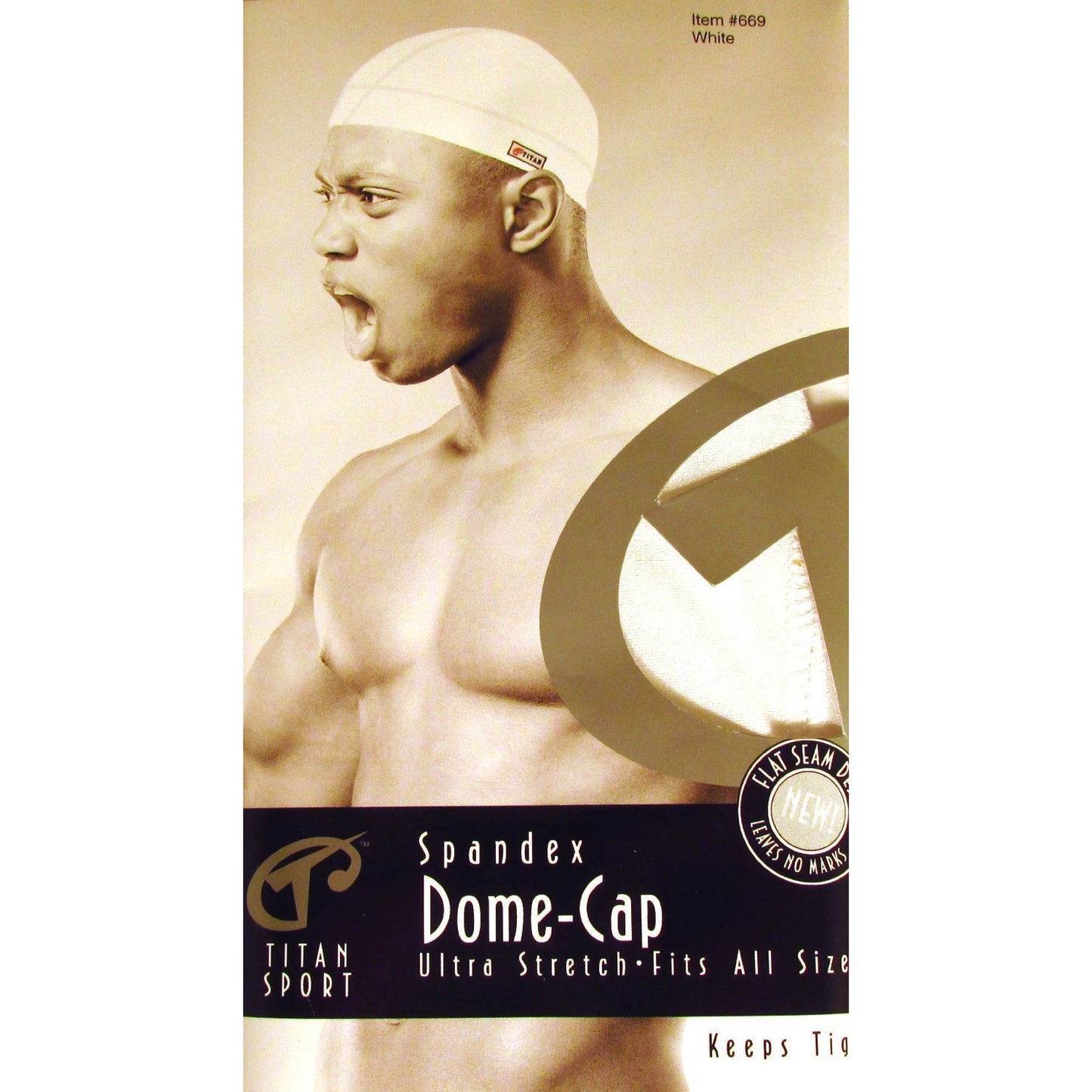 Titan Sport Spandex Dome Cap (WHITE), 669