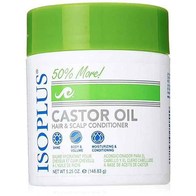 Isoplus Castor Oil Hair/Scalp Conditioner, 5.25 Ounce