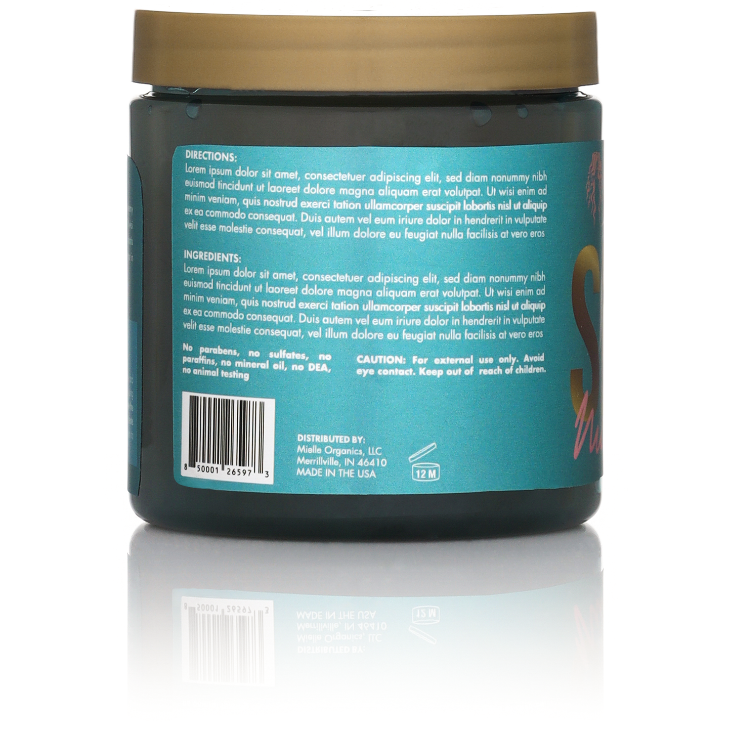 Mielle Organics Sea Moss Anti-Shedding Curl Gel Hair Masque 8oz