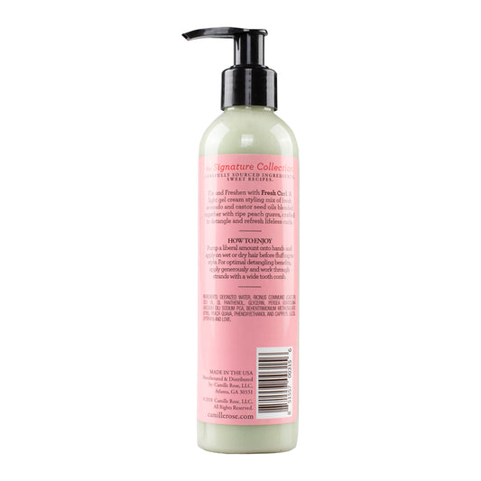 Camille Rose Fresh Curl Hair Styling Lotion & Detangler with Avocado & Castor Oil, for All Hair Types, 8 oz