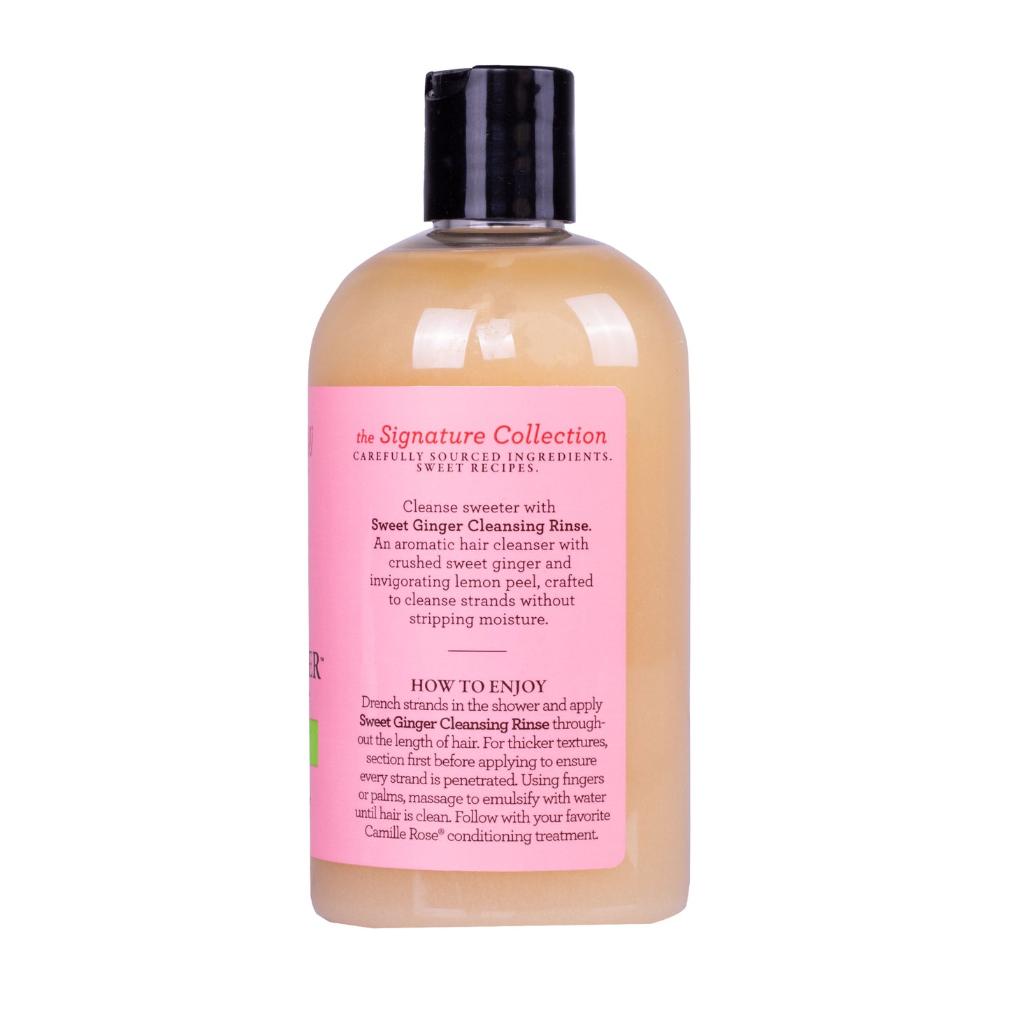Camille Rose Sweet Ginger Cleansing Rinse Castor & Avocado Oil Shampoo