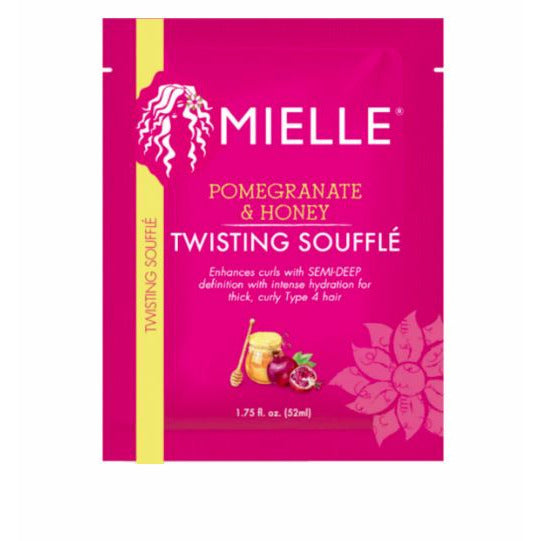 Mielle Organics Twist Souffle, Pomegranate + Honey (Pack of 12) 1.75oz