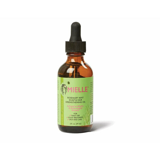 Mielle Organics Rosemary Mint Scalp & Hair Strengthening Oil, 2 oz – Nourish & Strengthen All Hair Types