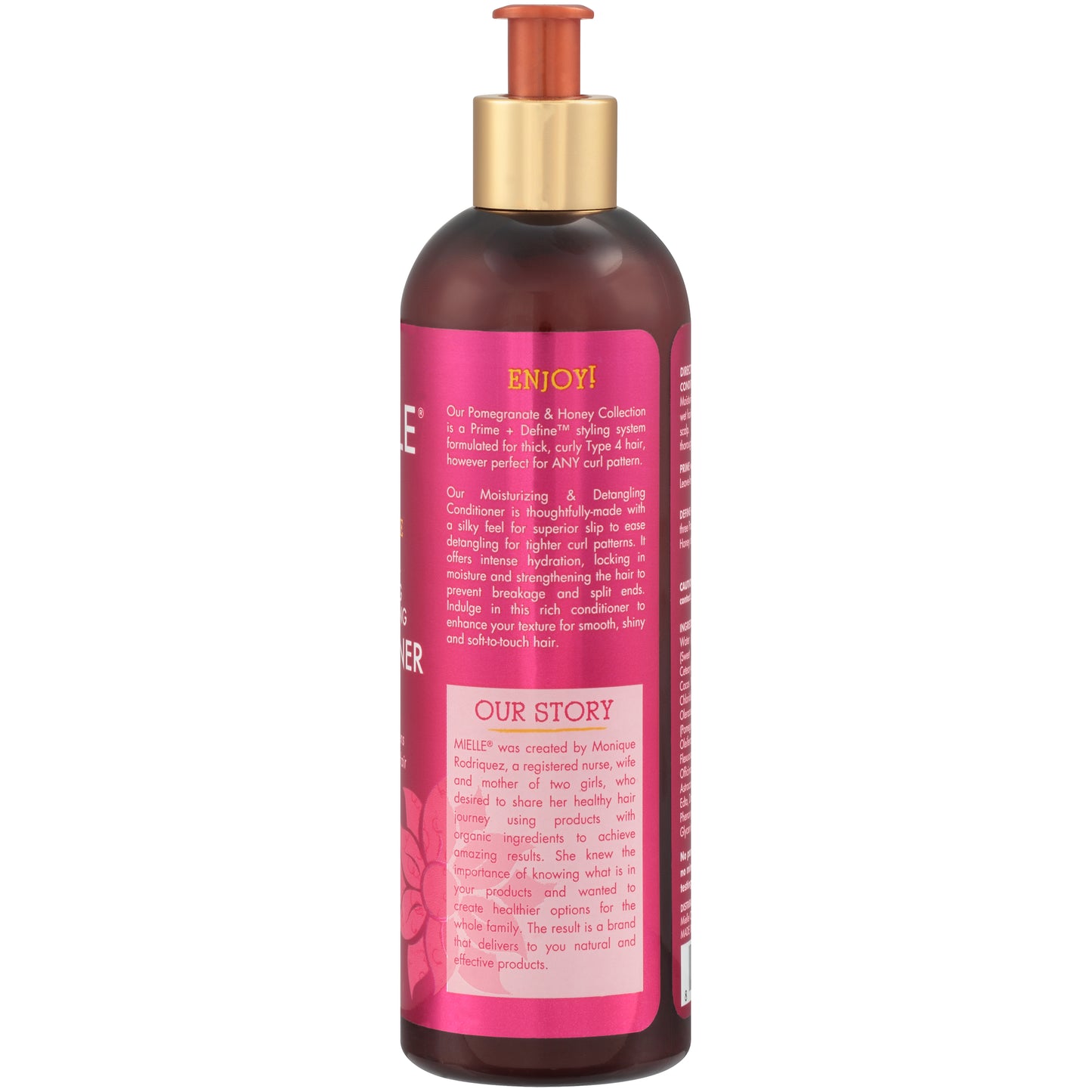 Mielle Organics Pomegranate & Honey Detangling Conditioner, 12 oz - Hydrates & Moisturizes Dry, Frizzy Hair