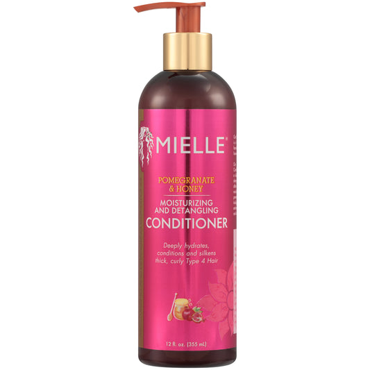 Mielle Organics Pomegranate & Honey Detangling Conditioner, 12 oz - Hydrates & Moisturizes Dry, Frizzy Hair