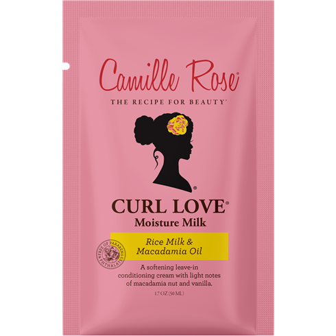 Camille Rose Curl Love Moisture Milk | Leave-In Conditioning Cream with Rice Milk and Macadamia Oil, 1.7 oz