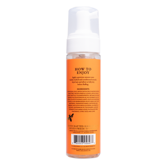 Camille Rose Spiked Honey Mousse | 4-in-1 Hair Styler with Nettle Root for Hydration, Definition & Shine, 8 fl oz