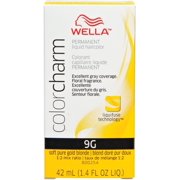 Wella Color Charm 9G Pure Golden Blonde Liquid Haircolor - 1.4 Fl Oz (3-Pieces)