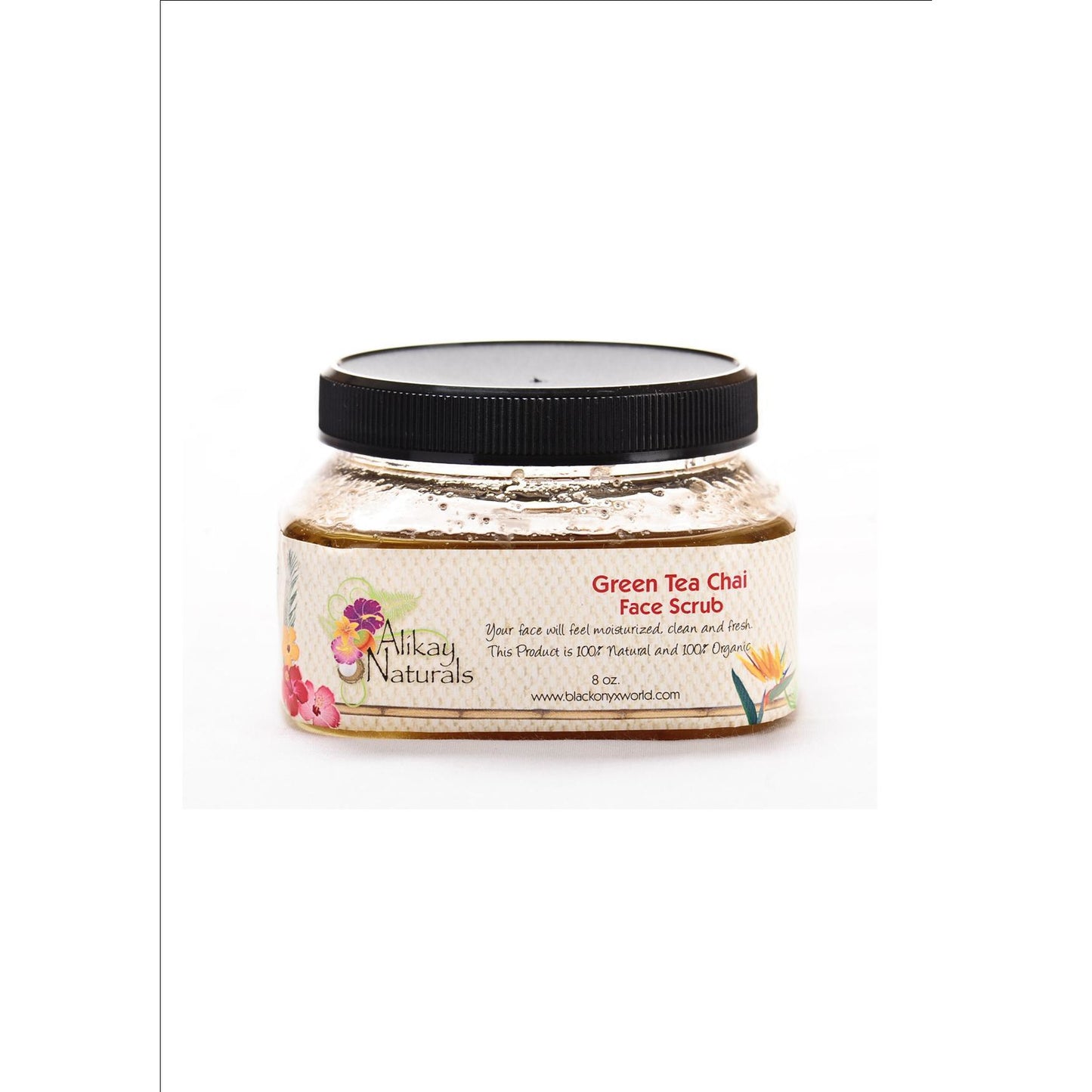 Alikay Naturals Green Tea Chai Face Scrub, 8 Ounce