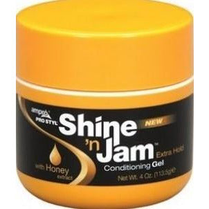 Ampro Shine ‘N Jam Conditioning Gel | Extra Hold With Honey Extract 4 Oz
