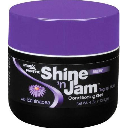 Ampro Shine ‘N Jam Conditioning Gel | Regular Hold 4 Oz