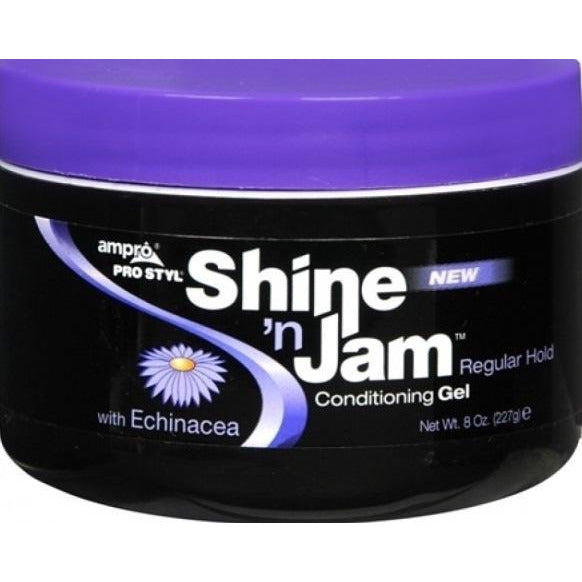 Ampro Shine ‘N Jam Conditioning Gel | Regular Hold 8 Oz