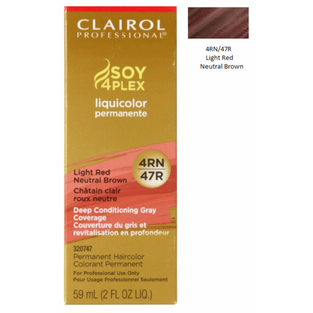 6-Pack Clairol Premium Creme Permanent Haircolor 4RN/47R Light Red-Neutral Brown 2 Oz