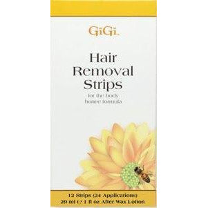 Gigi Hair Removal Strips For The Body, 12Pk