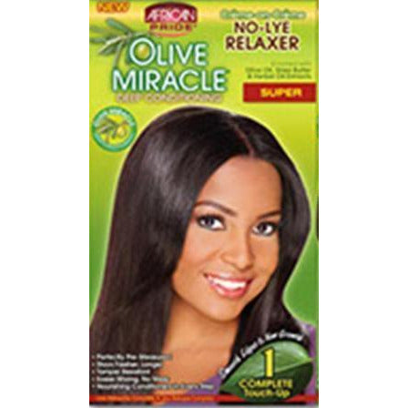 African Pride Olive 1-Touch Up Super Relaxer Kit