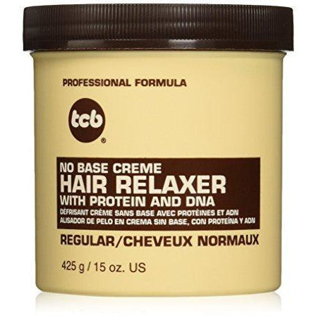 TCB Naturals No Base Hair Relaxer Creme, (3 PIECES) Regular, 7.5 Ounce