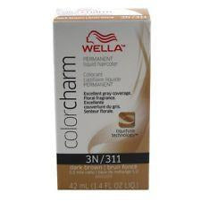 Wella Color Charm 311 Permanent Liquid Haircolor Dark Brown 1.4Oz