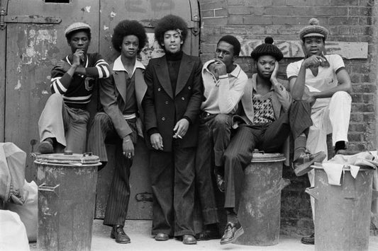 The Black House (1973-1976) by Colin Jones — Black male dandyism against this background is compelling, argues exhibition curator Ekow Eshun. "It's quite striking that these men are making a conscious choice to be visible in this way.