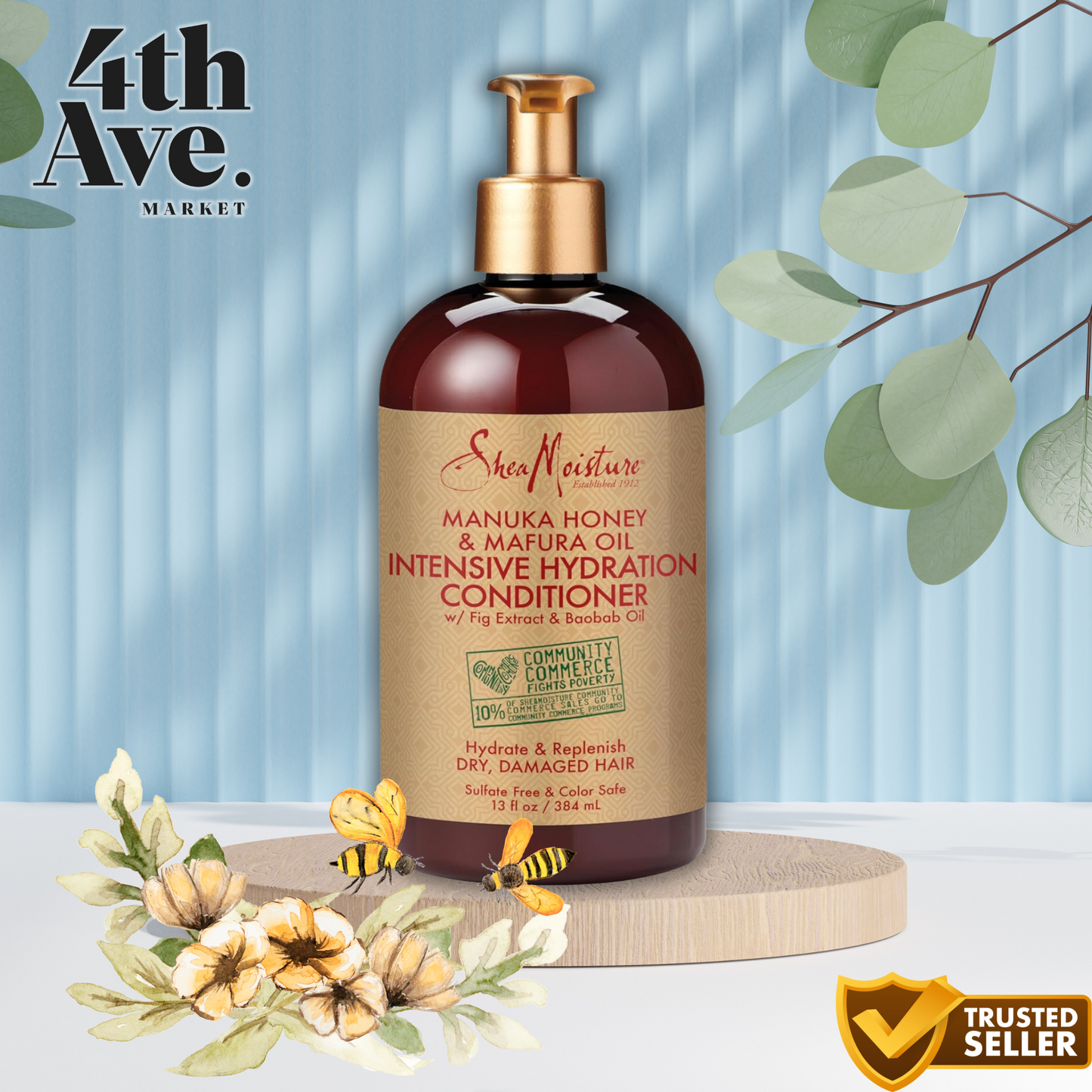 SheaMoisture Intensive Hydration Conditioner with Manuka Honey & Mafura Oil, 13 oz