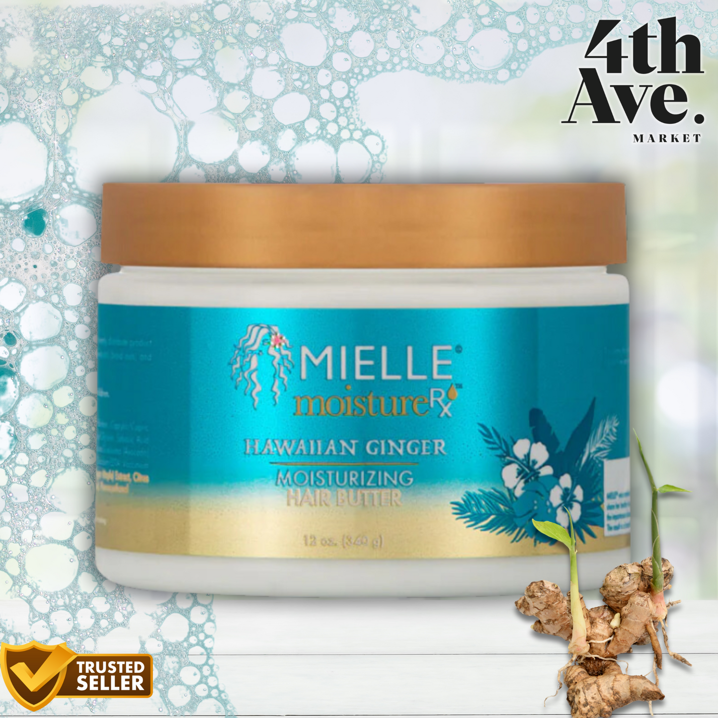 Mielle Moisture RX Hawaiian Ginger Moisturizing Hair Butter - 12oz