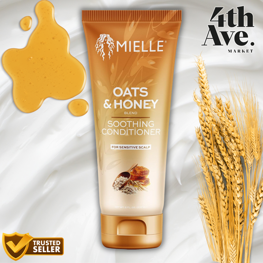 Mielle Organics Oats & Honey Soothing Conditioner, 8 fl oz – Hydrate & Nourish Your Hair and Scalp