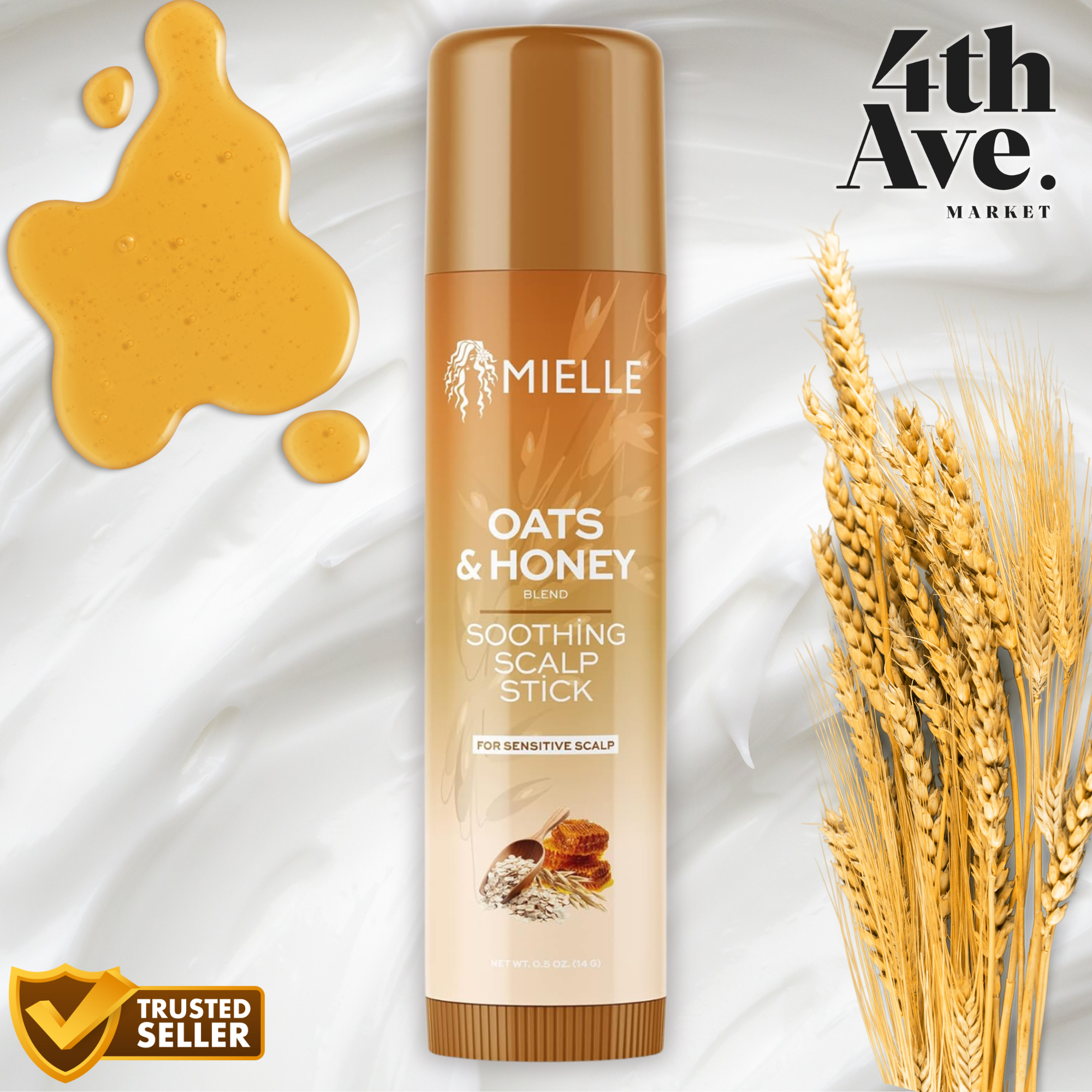 Mielle Organics Oats & Honey Soothing Scalp Stick, 2 oz