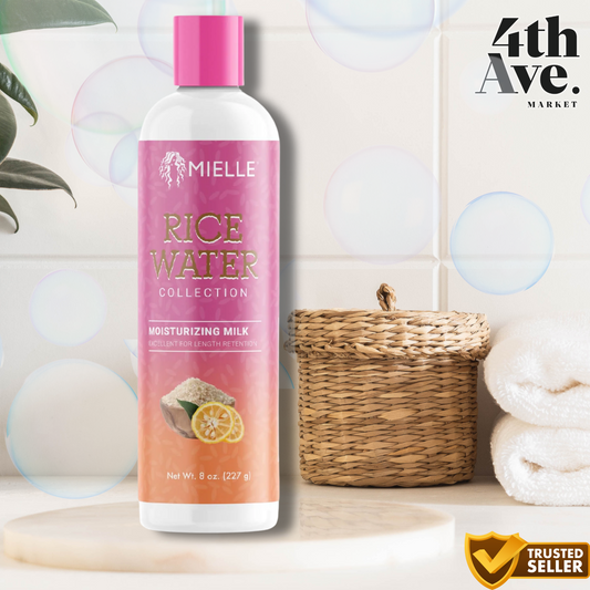 Mielle Organics Rice Water Moisturizing Length Retention Milk – Hydrate & Strengthen (8 oz)